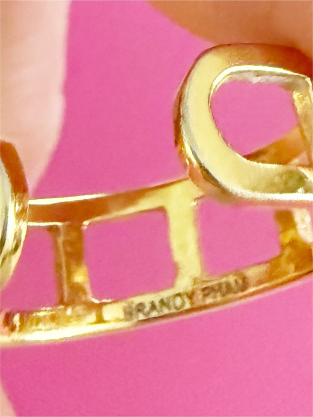 Brandy Pham Fashion Stackable 4 Rings Gold-Tone sz - Picture 6 of 15